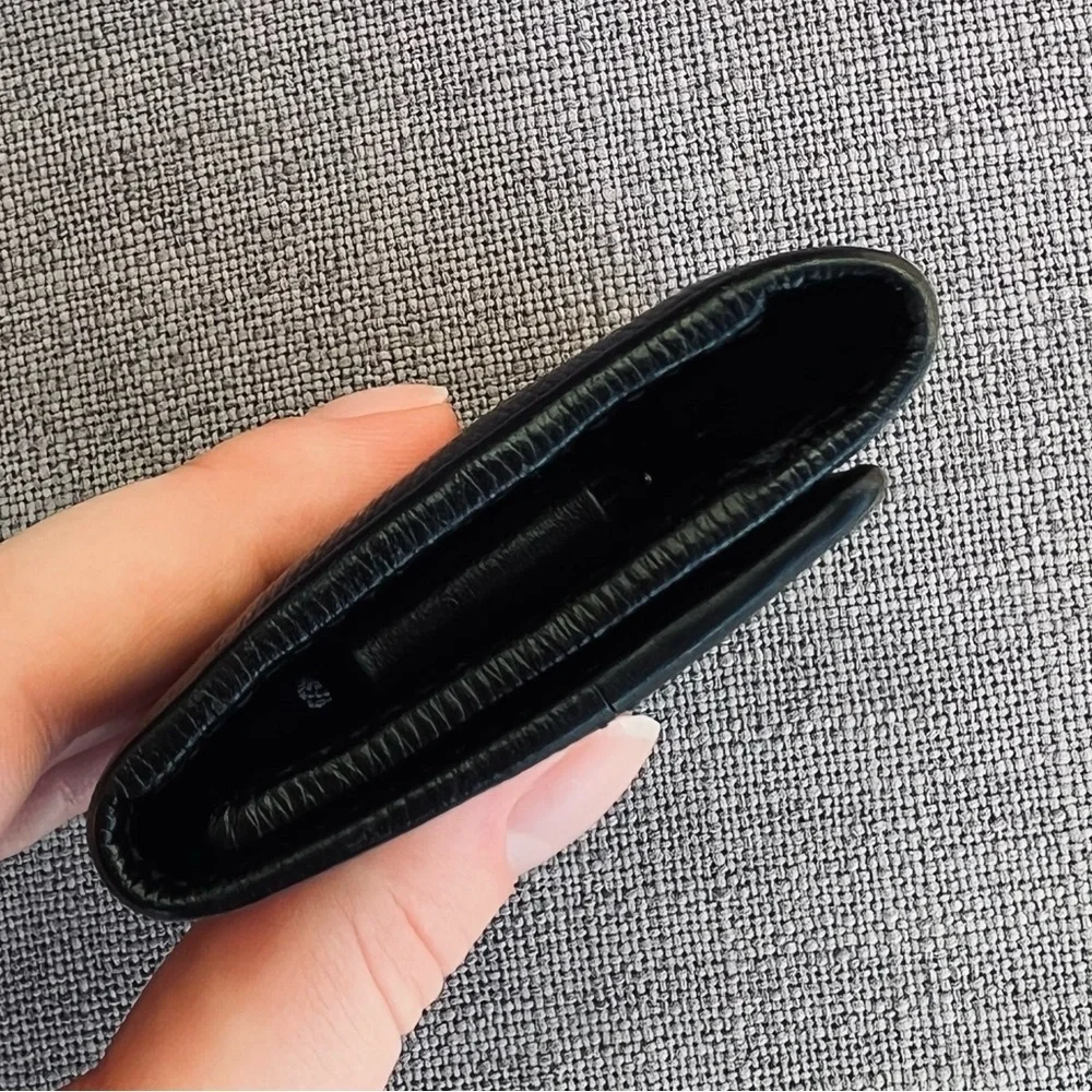 Bulgari key case leather black